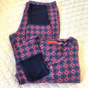 Josie NATORI Floral Knit Pajamas